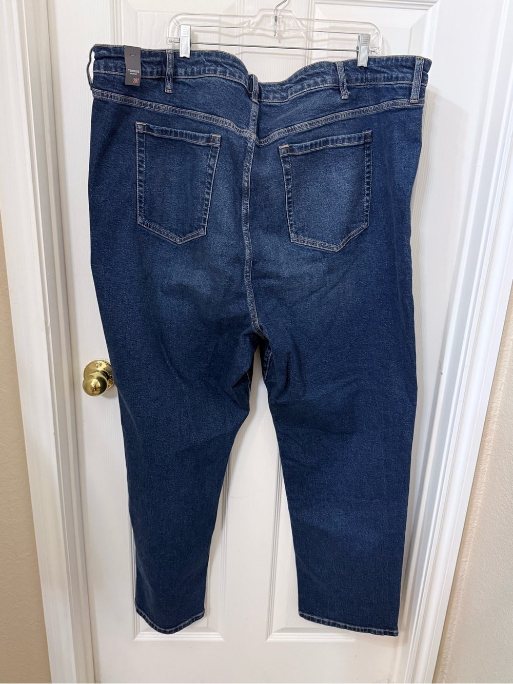 Torrid Feel The Fit Dark Blue Straight Leg Jeans - Picture 5 of 7